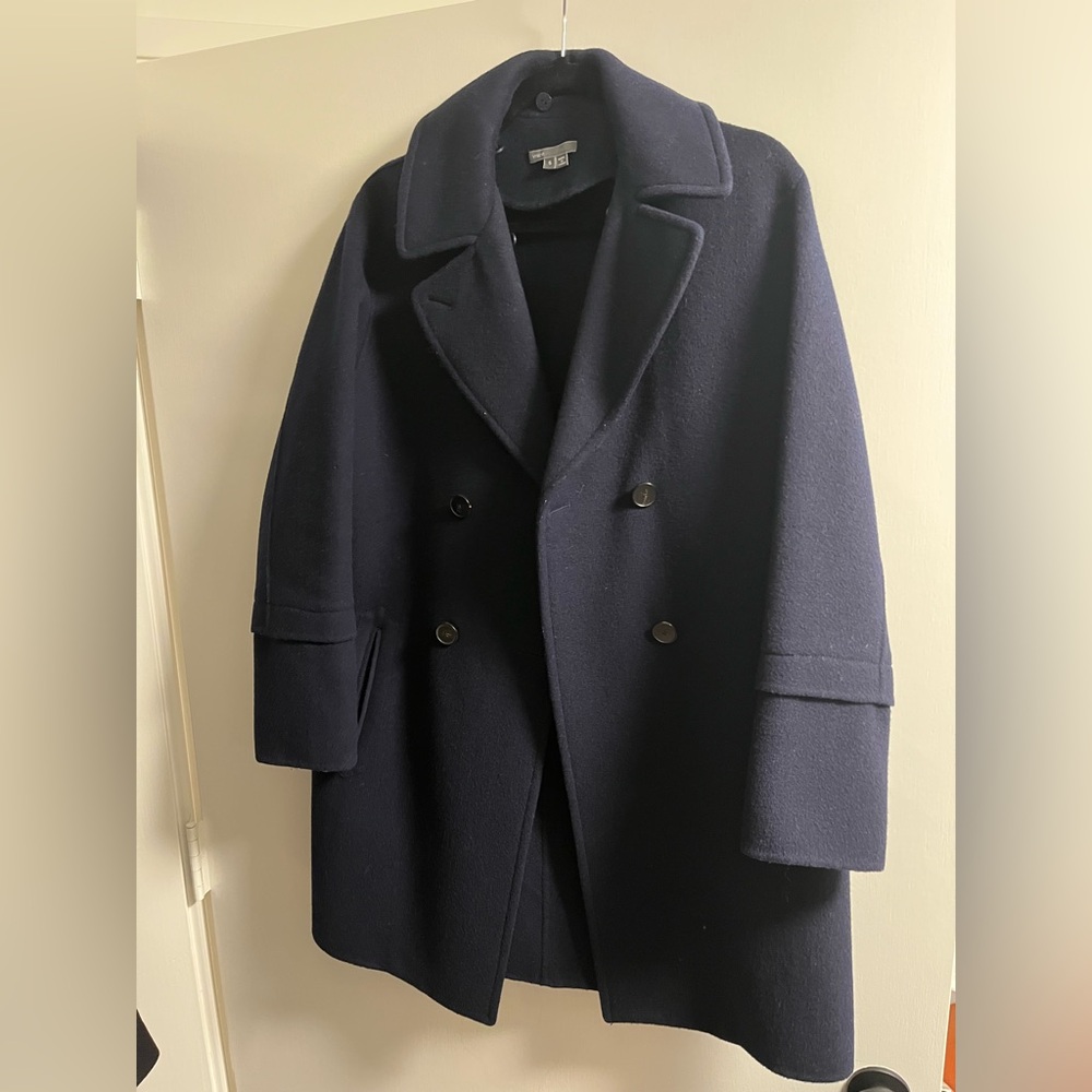 Vince women’s Classic Navy Pea Coat